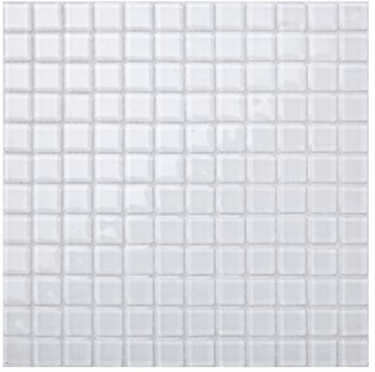 WHITE GLASS MOSAIC FOR SWIMMING POOL