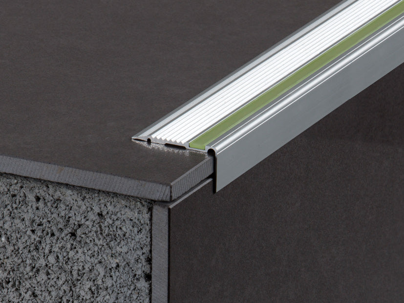 ALUMINIUM LUMINOUS SILVER MATTE STEP PROFILE 22MM