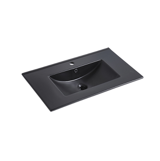 BLACK ABOVE COUNTER FURNITURE BASIN 810x465x170MM