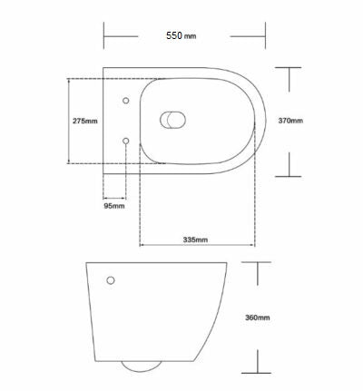 COMPLETE WALL HUNG TOILET