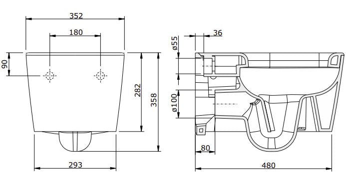 ADVANCE WALL HUNG TOILET