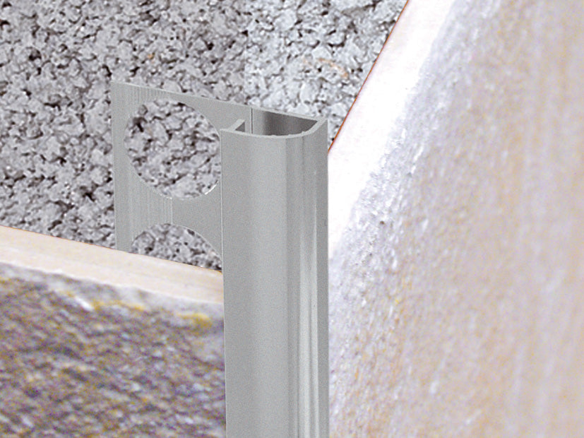 ALUMINIUM SILVER SHINE EXTERNAL CORNER PROFILE 10MM