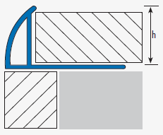 PVC WHITE EXTERNAL CORNER PROFILE 10MM