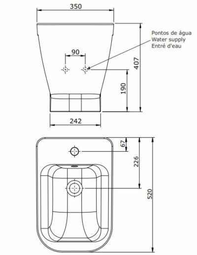 LOOK FLOOR STANDING BIDET