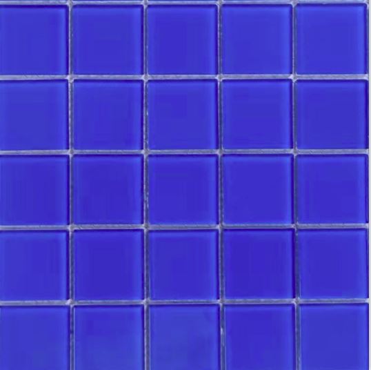 LIGHTER DARK BLUE GLASS MOSAIC FOR SWIMMING POOL