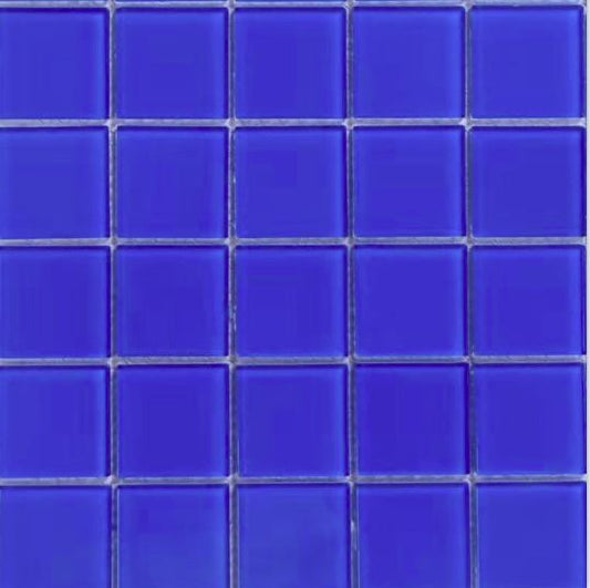 LIGHTER DARK BLUE GLASS MOSAIC FOR SWIMMING POOL