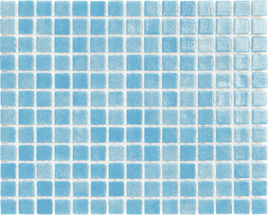 LIGHT BLUE GLASS MOSAIC FOR SWIMMING POOL