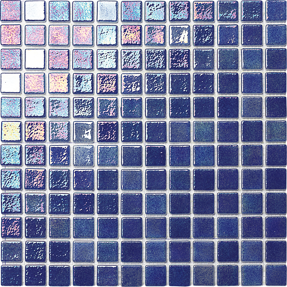 IRIS DARK BLUE GLASS MOSAIC FOR SWIMMING POOL