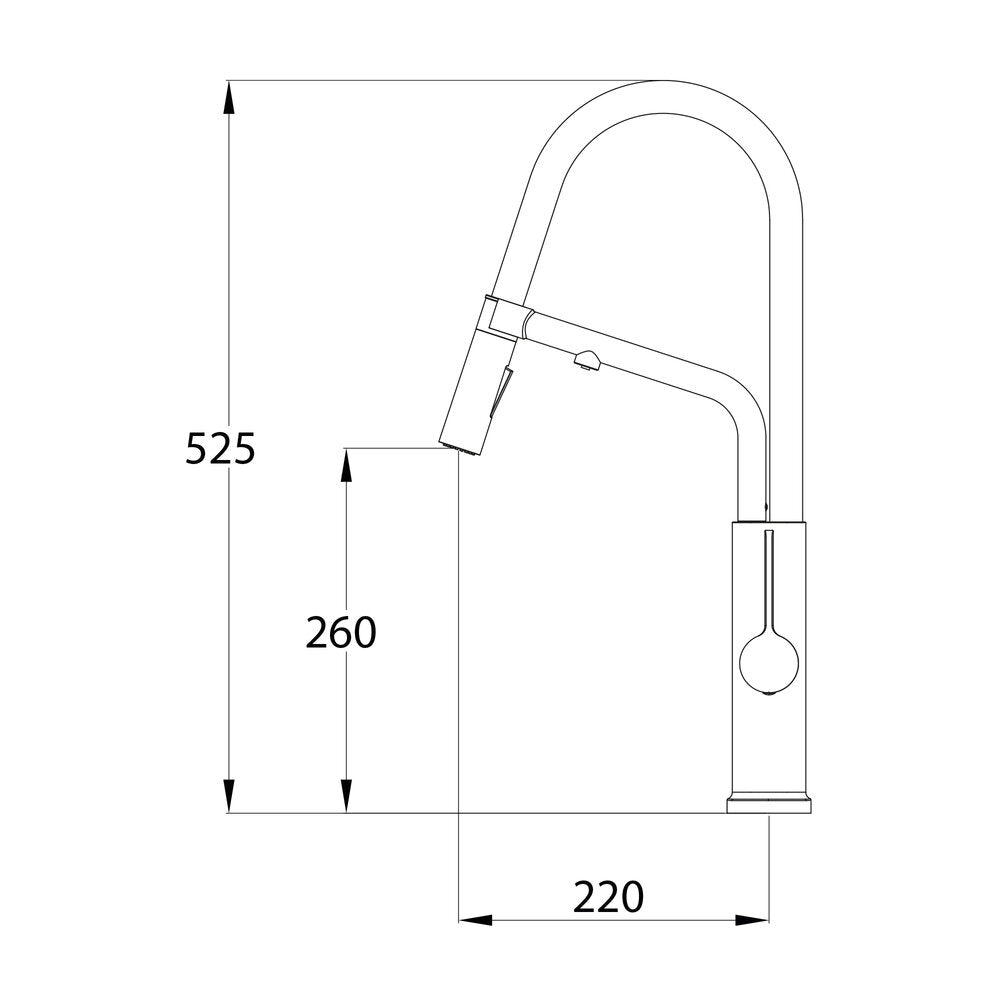 CHEF BLACK MATTE 3-WAY KITCHEN MIXER