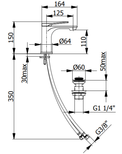 SHINE BASIN MIXER