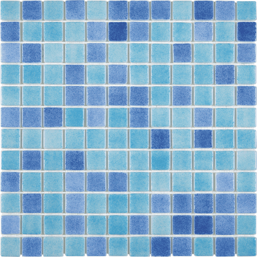 MULTICOLOUR LIGHT BLUE GLASS MOSAIC FOR SWIMMING POOL