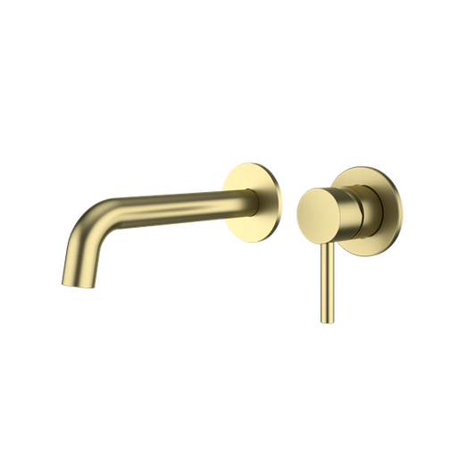 CONCEALED BRUSHED CHAMPAGNE GOLD BASIN MIXER