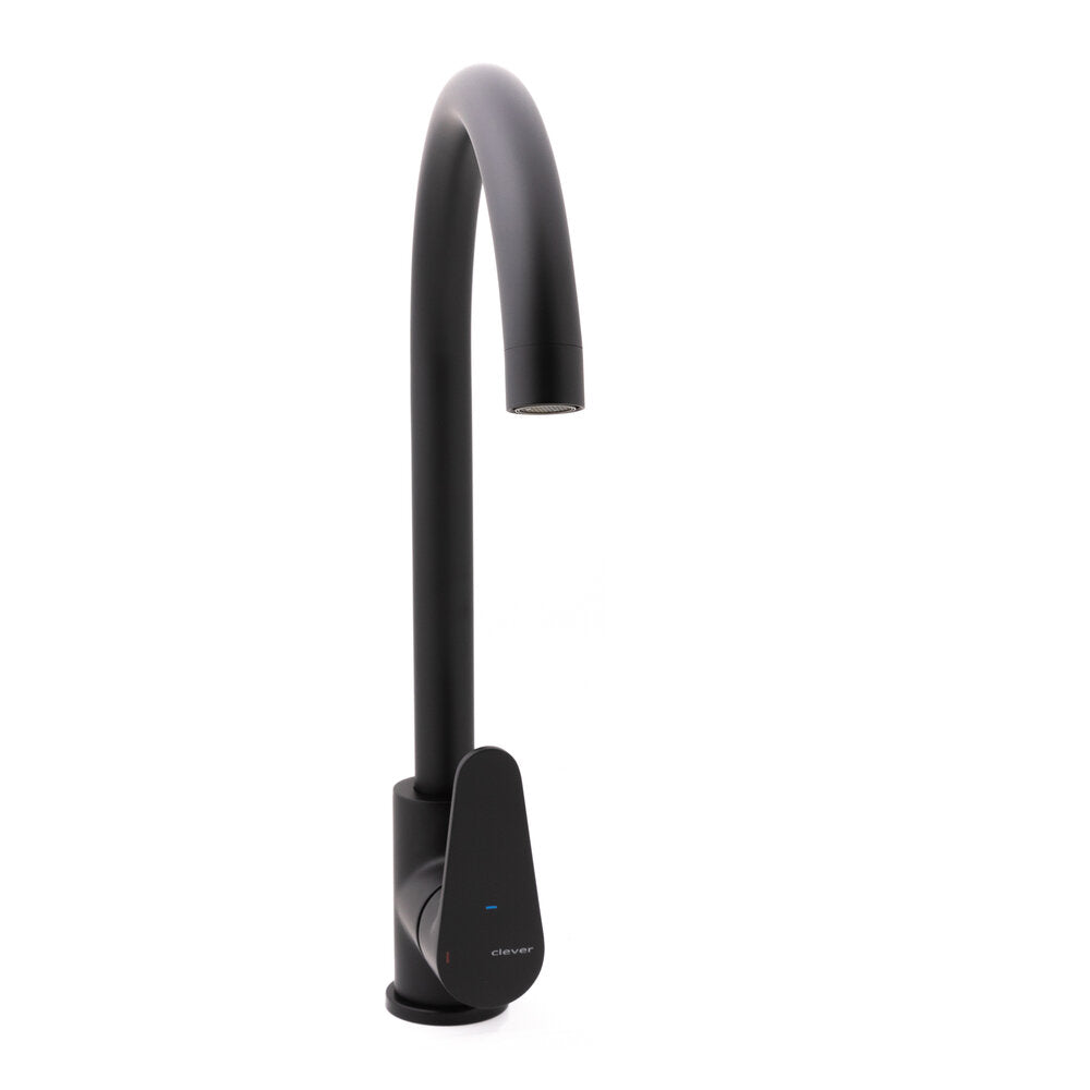 ROCKET SINGLE LEVER BLACK MATTE SINK MIXER