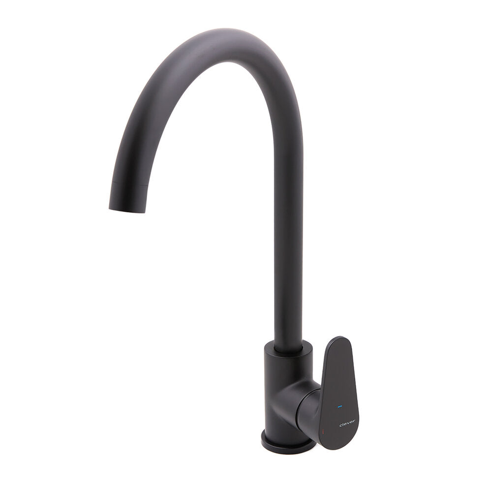 ROCKET SINGLE LEVER BLACK MATTE SINK MIXER