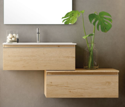 TOSCANA BAMBU WALL HUNG CABINET WITHOUT BASIN 795x450x315MM