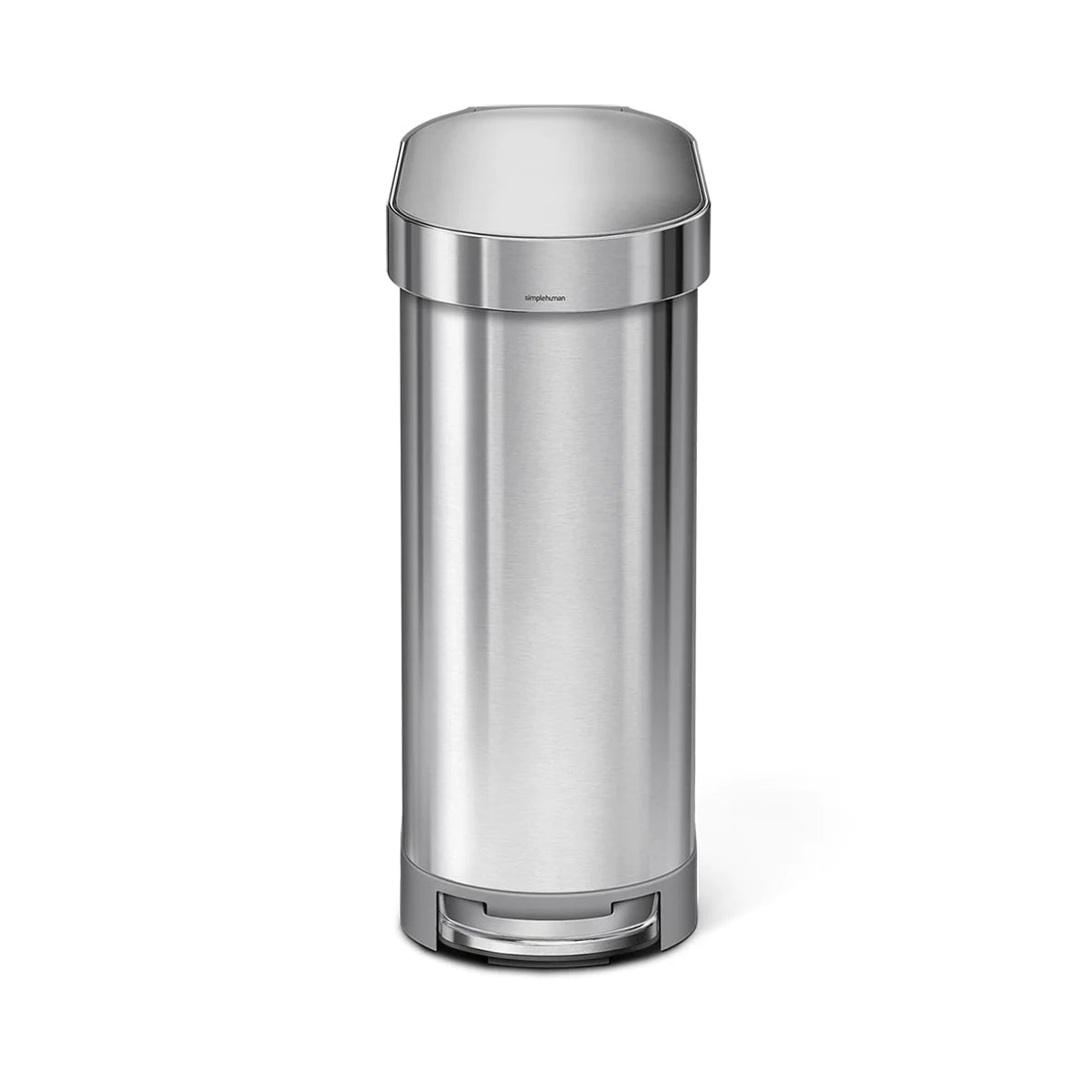 45L Slim Pedal Bin Brushed Stainless Steel