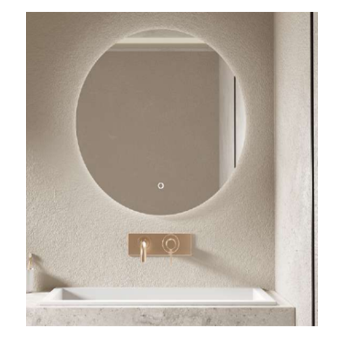 FRAMELESS ROUND LED MIRROR ⌀80CM