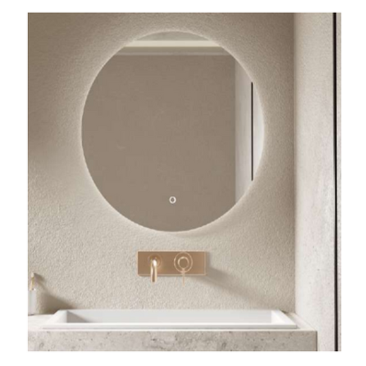 FRAMELESS ROUND LED MIRROR ⌀80CM