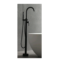 FLOOR STANDING BATH MIXER MATT BLACK