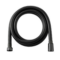 BLACK SHOWER HOSE STAINLESS STEEL 1750MM