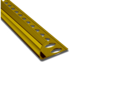 ALUMINIUM GOLD SHINE CORNER PROFILE 10MM