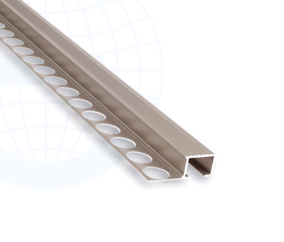 ALUMINIUM SILVER MATTE STEP PROFILE 13MM