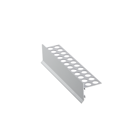 ALUMINIUM SILVER MATTE STRAIGHT-EDGED PROFILE 12MM FOR BALCONIES