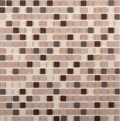 GLASS & STONE BEIGE SELF-ADHESIVE MOSAIC