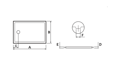 PIANO ANTISLIP ACRYLIC SHOWER TRAY