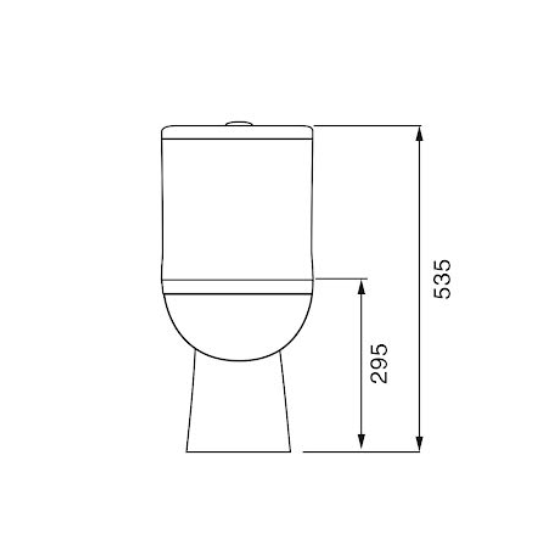 BEBE TOILET FOR CHILDREN P-TRAP 125MM