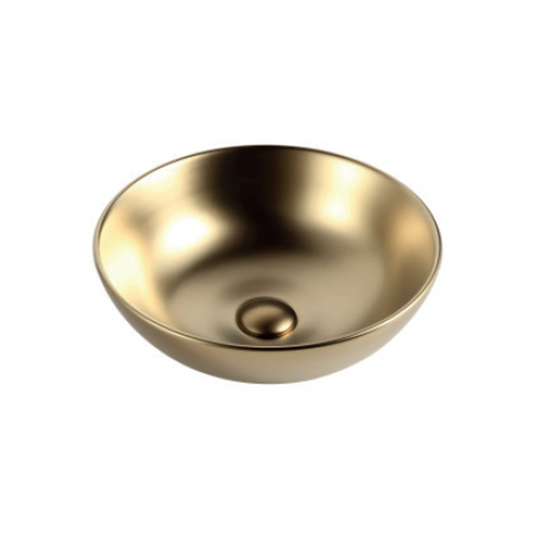 GOLD MATTE ART BASIN 40x40x15CM