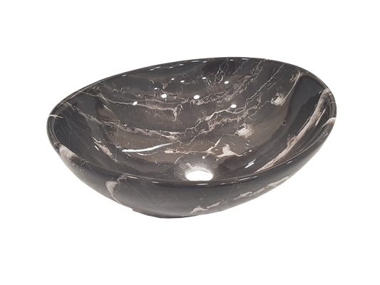 MIA MARQUINO MARBLE ART BASIN 410x340x150MM