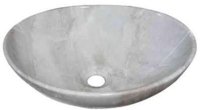 MIA NAIROBI PERLA MARBLE ART BASIN 410x340x150MM