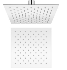 CASCADE SQUARE SHOWER HEAD S/STEEL - CHROME 30CM