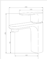 FOSS BASIN MIXER CHROME