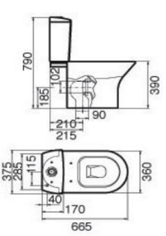 NEXO WC COMPLETE DUAL TRAP