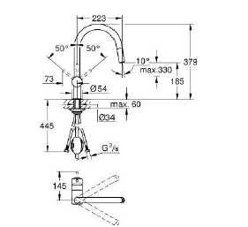 GROHE MINTA SINGLE-LEVER SINK MIXER 1/2″