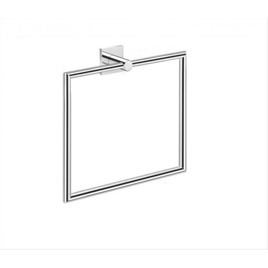 TEMPO TOWEL RING SQUARE CHROME