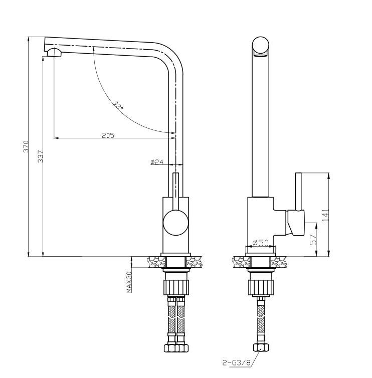 SINGLE LEVER KITCHEN MIXER