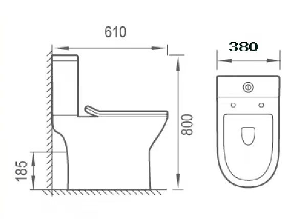 KORINA RIMLESS BACK TO WALL COMPLETE SET TOILET