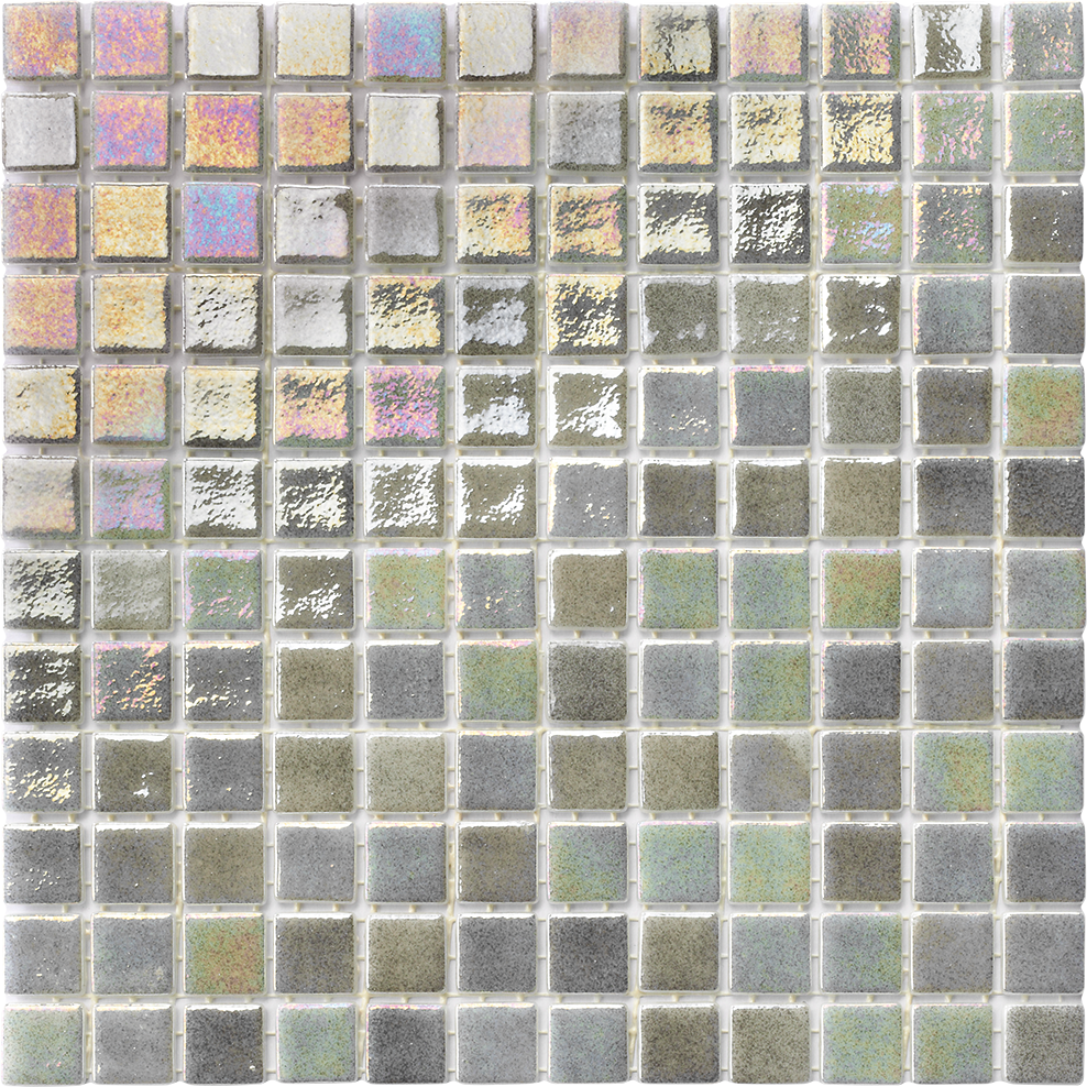 IRIS GREY STEEL GLASS MOSAIC FOR SWIMMING POOL