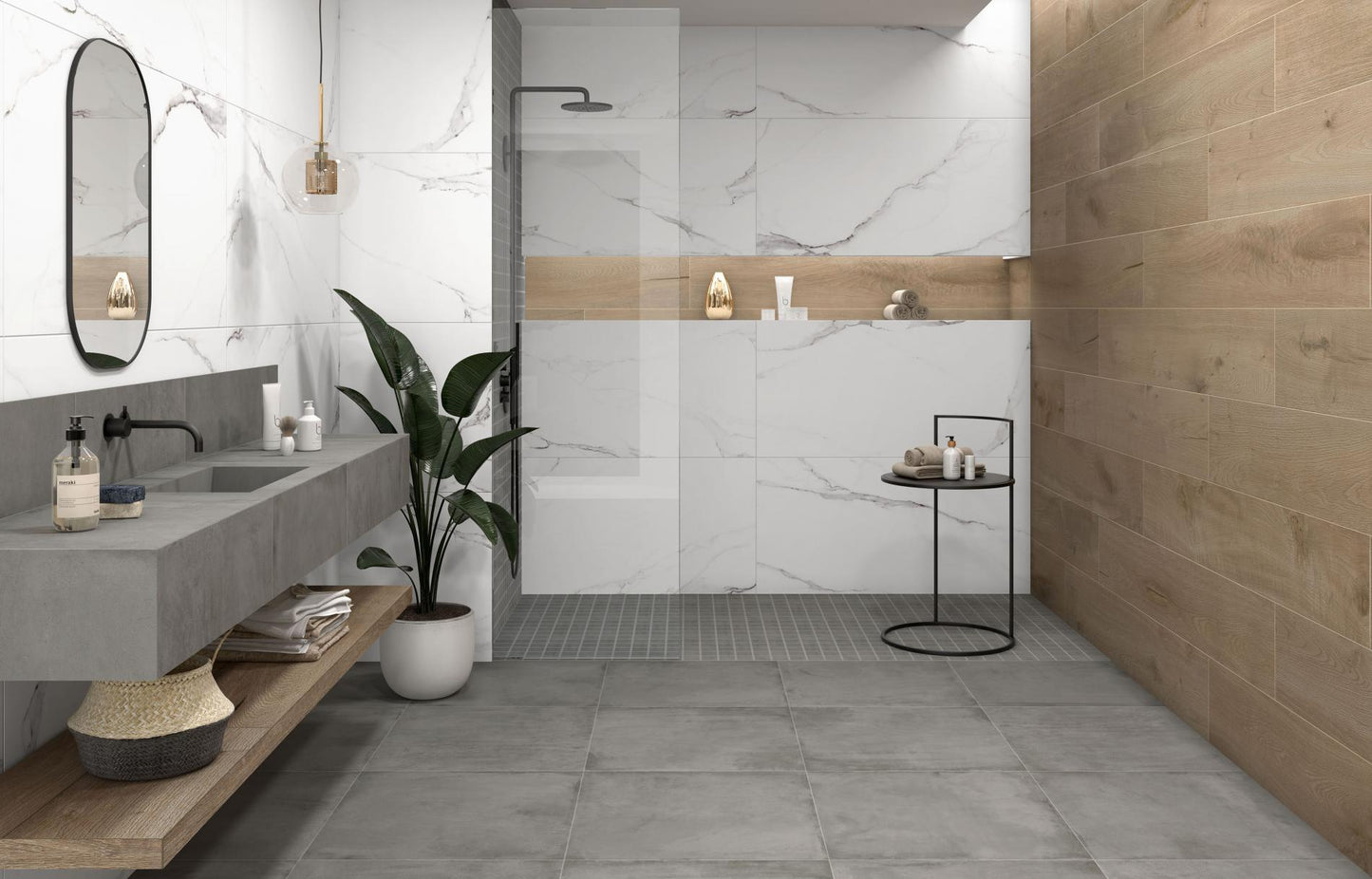 CALACATTA BLANCO PORCELAIN RECTIFIED SHINY 60X120 (OFFER TILES)