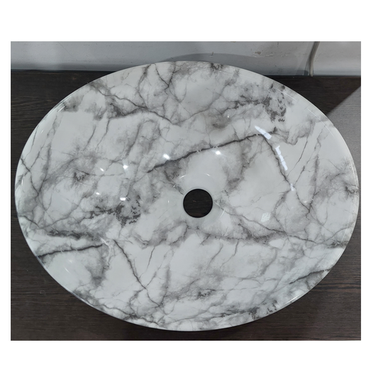 MIA MARBLE ART BASIN 410x340x150MM