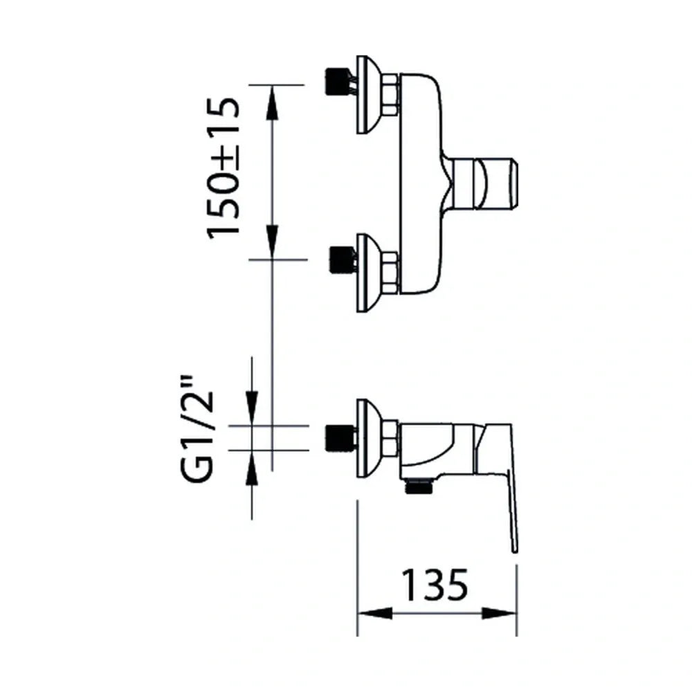 AGORA XTREME SHOWER MIXER