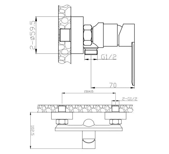 LIDO SHOWER MIXER