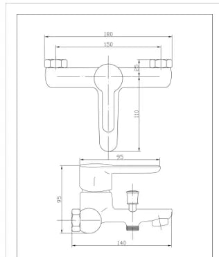 AMANZI BATH MIXER