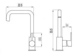 EPOS 2WAY SINK MIXER CHROME