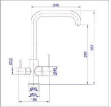 EPOS 3WAY SINK MIXER CHROME