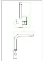 RECTA 3WAY SINK MIXER