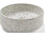 BROOME WHITE TERAZZO BASIN 40X40X15cm